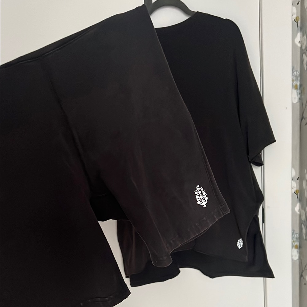 Free People High Waist Black Shorts and top (SET)
